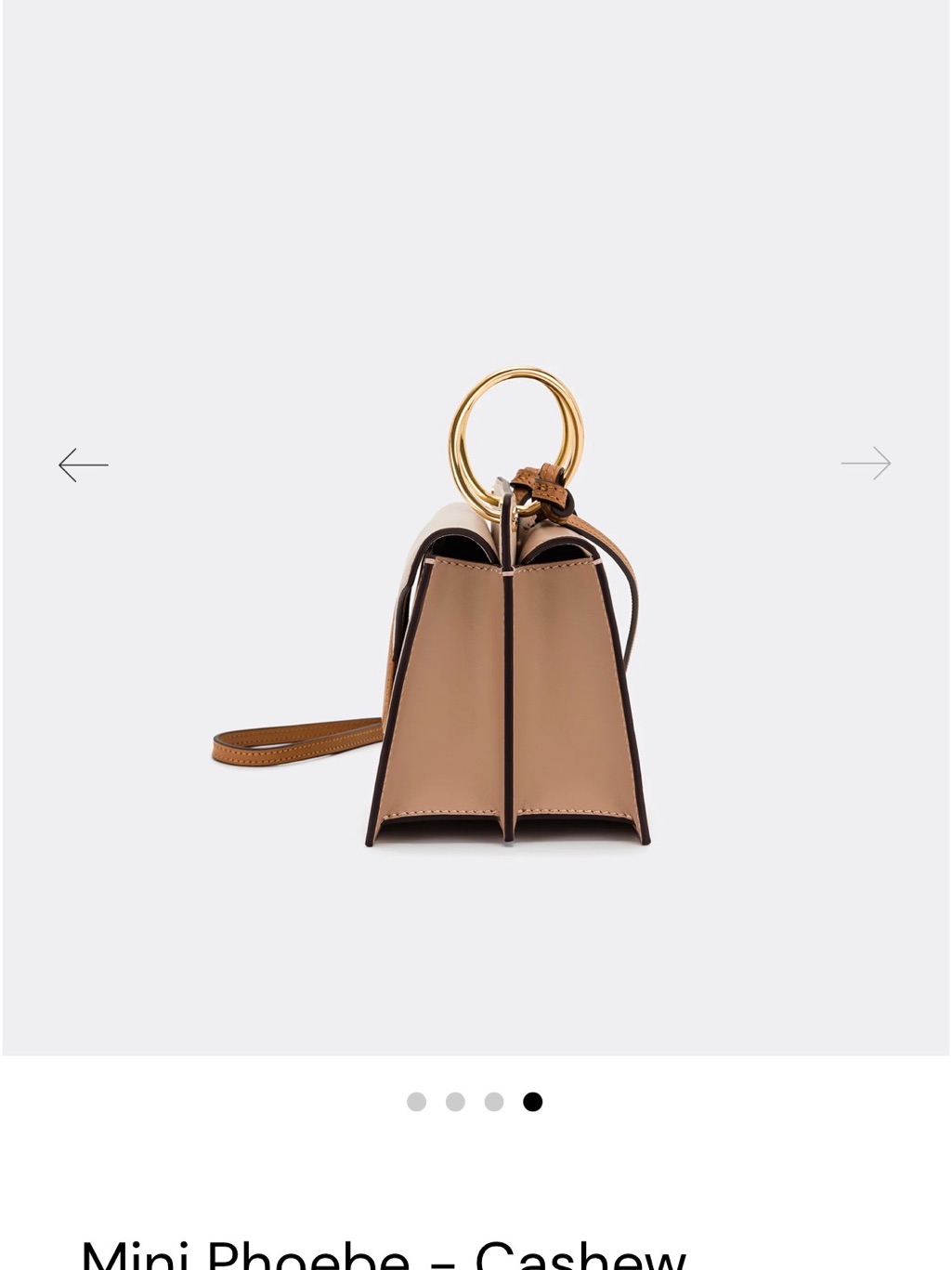 Danse Lente Mini Phoebe Shoulder Bag - Cashew Camel - Never Used Like New — image 5 of 5